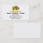 Funny Yellow School Bus Humoureus Visitekaartje (Voorkant / Achterkant)