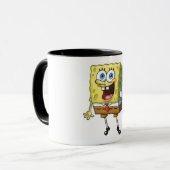 Funny Yellow Sponge Cartoon Mok (Voorkant links)