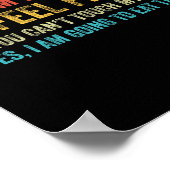 Funny Yes I Am Pregnant I Feel Fine Pregnancy New Poster (Hoek)