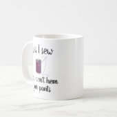 Funny yes I Sew Seamstress Tailor Koffiemok (Voorkant links)