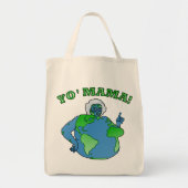 Funny Yo Mama Earth Day Planet Humor Tote Bag (Voorkant)