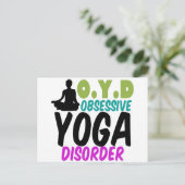 Funny Yoga Briefkaart (Staand voorkant)