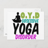 Funny Yoga Briefkaart (Voorkant / Achterkant)