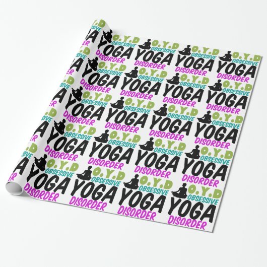 Funny Yoga Cadeaupapier (Uitgerold)