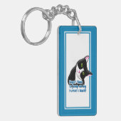 Funny Yoga Cat Sleutelhanger (Voorkant Links)