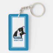 Funny Yoga Cat Sleutelhanger (achterkant)