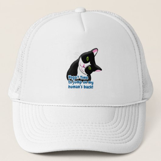 Funny Yoga Cat Trucker Pet (Voorkant)
