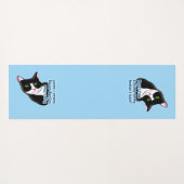 Funny Yoga Cat Yogamat (Achterkant (horizontaal))