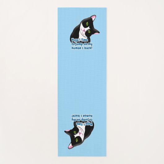 Funny Yoga Cat Yogamat (Voorkant)