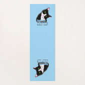 Funny Yoga Cat Yogamat (Achterkant)