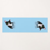 Funny Yoga Cat Yogamat (Voorkant (horizontaal))