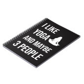 Funny Yoga Gifts Humor Girly Typography Trendy Notitieboek (Linkerzijde)