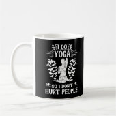 Funny Yoga Instructor Girls Yoga Meditation Humor Koffiemok (Links)