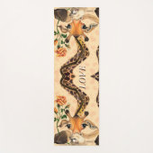 Funny Yoga Mat met Romantische Giraffe met Roos (Voorkant)