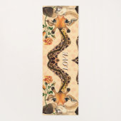 Funny Yoga Mat met Romantische Giraffe met Roos (Achterkant)