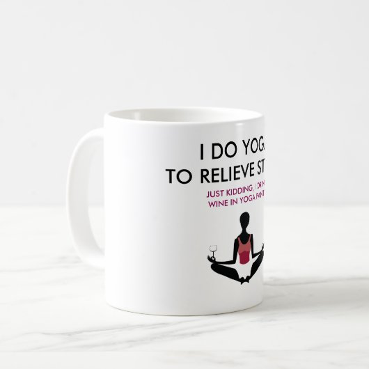 Funny Yoga Mok (Voorkant links)