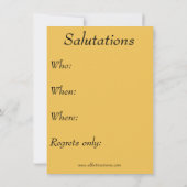 Funny Yoga Party-uitnodigingen Kaart (Achterkant)