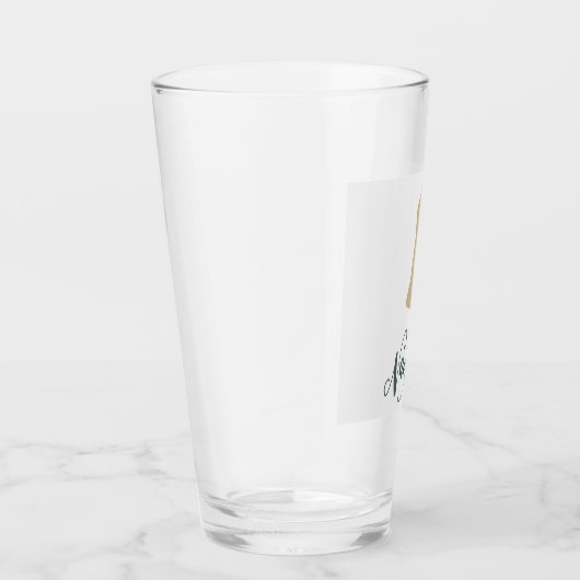 Funny Yoga Pose Beer Glas (Rechts)