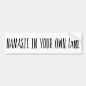 Funny Yoga Pun Yogi Bumpersticker (Voorkant)