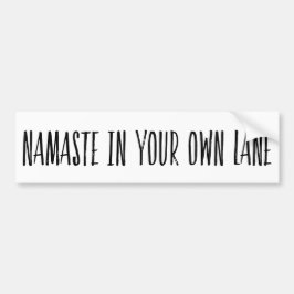 Funny Yoga Pun Yogi Bumpersticker