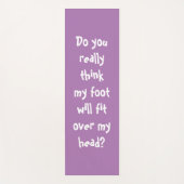 Funny Yoga Quote Lavender Yogamat (Voorkant)