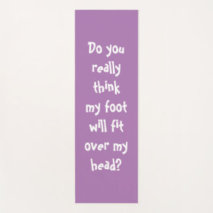 Funny Yoga Quote Lavender Yogamat