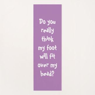 Funny Yoga Quote Lavender Yogamat