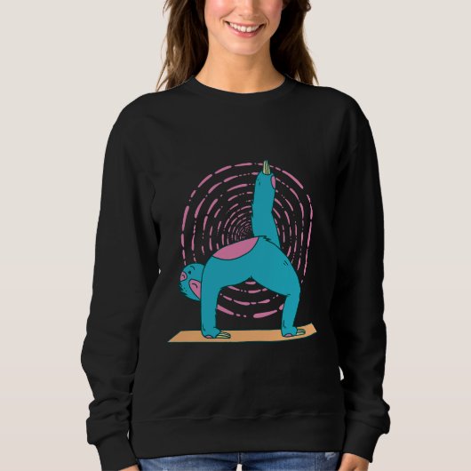 Funny Yoga Sloth Trui (Voorkant)