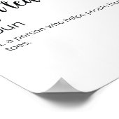 Funny Yoga Teacher Definition Poster (Hoek)