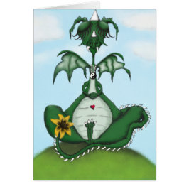 Funny Yogi Dragon Painting
