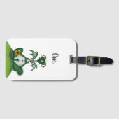 Funny Yogi Dragon Painting Bagagelabel (Voorkant (horizontaal))