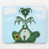 Funny Yogi Dragon Painting Muismat (Voorkant)