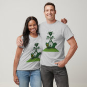 Funny Yogi Dragon Painting T-shirt (Unisex)