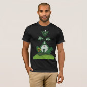 Funny Yogi Dragon Painting T-shirt (Voorkant volledig)