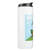 Funny Yogi Dragon Painting Thermosbeker (Gedraaid links)