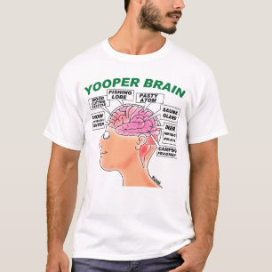 FUNNY YOOPER BRAIN T-SHIRT VOOR JONGEREN