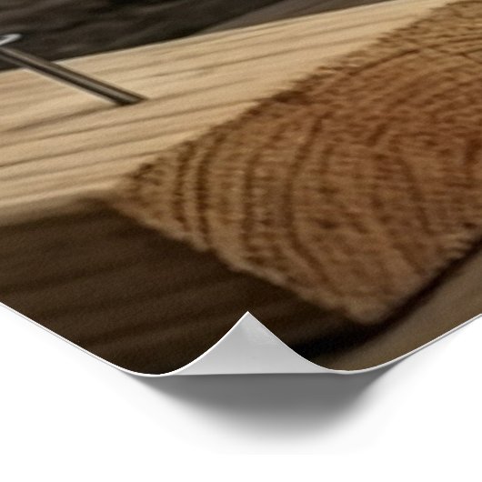 Funny Yorkie Construction Worker Poster – Playful  (Hoek)