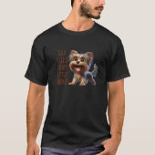 Funny Yorkie Dog Say Hello Yorkshire Desing Swea T-shirt (Voorkant)