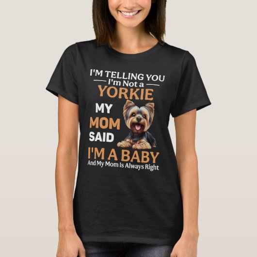 Funny Yorkie Dog T-shirt (Voorkant)