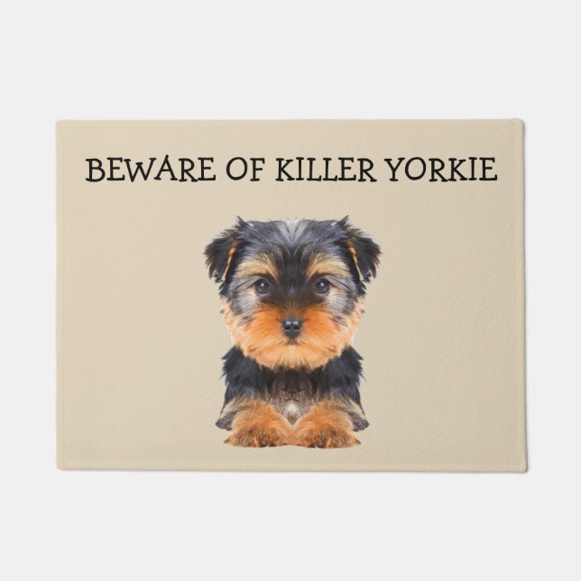 Funny Yorkie Hondenras Deurmat (Voorkant)