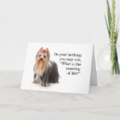 Funny Yorkie Kaart (Voorkant)