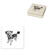 Funny yorkie-stempel rubberstempel (Gestempeld)