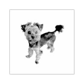 Funny yorkie-stempel rubberstempel (Afrduk)