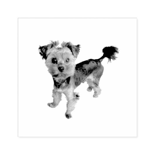 Funny yorkie-stempel rubberstempel (Afrduk)