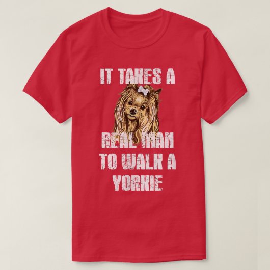 Funny Yorkie T-shirt (Design voorkant)
