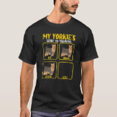 Funny Yorkie Yorkshire terrier dog training guide  T-shirt (Voorkant)