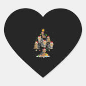 Funny Yorkshire sangeres kerstboomversier Hart Sticker (Voorkant)