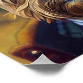 Funny Yorkshire Terrier Anthropomorphic Dog Art Poster (Hoek)