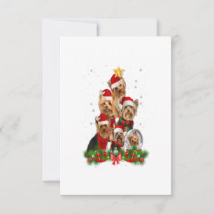 Funny Yorkshire Terrier Dog Kerstmis - Gift RSVP Kaartje