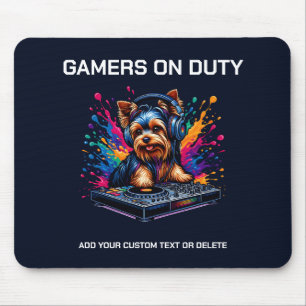 Funny Yorkshire Terrier Gaming Dierenvriend cadeau Muismat